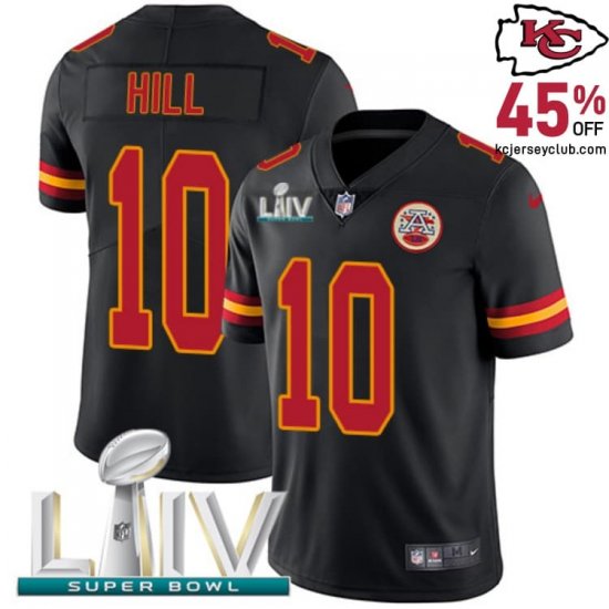 Step Up Your Fan Gear with the Tyreek Hill #10 Chiefs Black Military Appreciation Jersey - Honor Heroes for Youth! 2020 Style