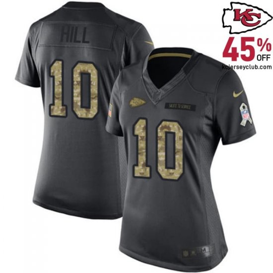 Show Your Solidarity with the Tyreek Hill #10 Chiefs Black Community Jersey - Unite for Women! 2016 Edition