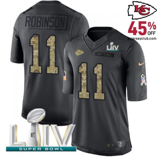 The Distinct Demarcus Robinson #11 Chiefs Black Signature Jersey - Ideal for Committed Youth Loyalists! 2020 2016 Make