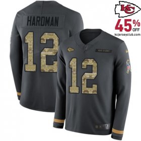 Snatch the Glorious Mecole Hardman #12 Chiefs Anthracite Championship Jersey - For Victorious Youth Fans in 2025!