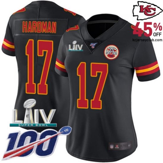 Represent Chiefs on the Road with Mecole Hardman #17 Chiefs Black Away Jersey in 2020