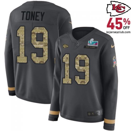 Celebrate Team Dominance with the Kadarius Toney #19 Chiefs Anthracite Divisional Champions Jersey for Women in 2025