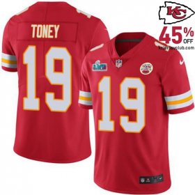 Lead the Team with Pride in the Kadarius Toney #19 Chiefs Red Team Captain Jersey for Men in 2025