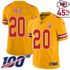 Rejoice in Victory with the Justin Reid #20 Kansas's Glorious Chiefs Gold Championship Jersey for Men in 2025