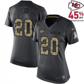 Create Your Distinctive Style with the Justin Reid #20 Kansas's Customizable Chiefs Black Custom Jersey for Women in 2016