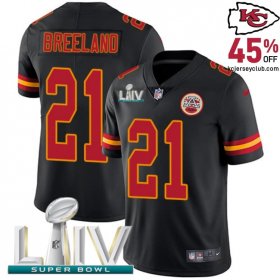 Step Back in Time with the Bashaud Breeland #21 Kansas's Nostalgic Chiefs Black Throwback Jersey for Men Enthusiasts in 2020
