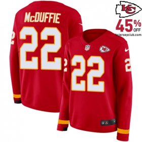 Back Kansas's Unsung Heroes with the Trent McDuffie #22 Kansas's Reliable Chiefs Red Backup Jersey for Women in 2025