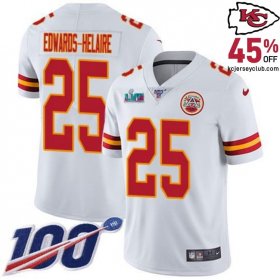 Welcome the New Talents of Kansas with the Clyde Edwards Helaire #25 Kansas's Promising Chiefs White Rookie Jersey for Youth in 2025