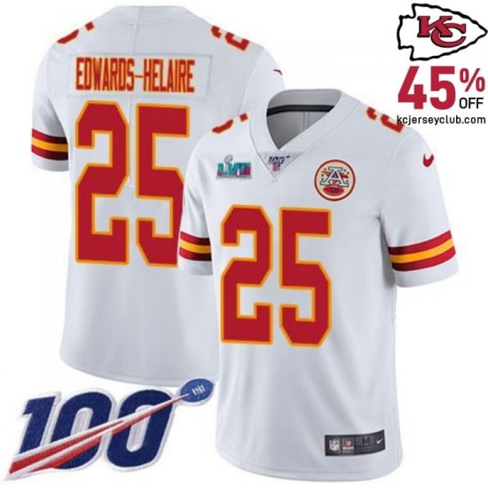 Welcome the New Talents of Kansas with the Clyde Edwards Helaire #25 Kansas\'s Promising Chiefs White Rookie Jersey for Youth in 2025