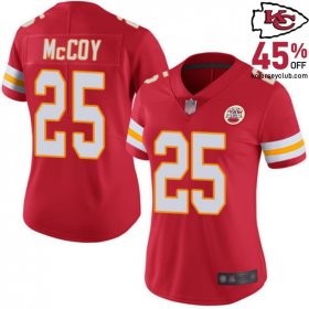 Feel Like a Pro from Kansas with the LeSean McCoy #25 Kansas's Authentic Chiefs Red Replica Game Jersey for Women in 2025