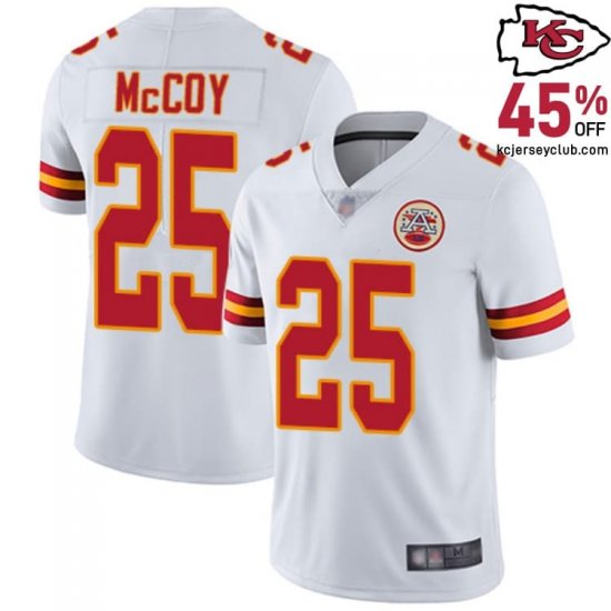 Chosen by Kansas\'s Passionate Fans - LeSean McCoy #25 Kansas\'s Popular Chiefs White Fan-Voted Jersey for Men in 2025