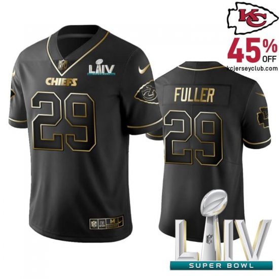 Make Every Moment Special in Kansas with the Kendall Fuller #29 Kansas\'s Special Chiefs Black Golden Event Commemorative Jersey for Men in 2020