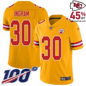 Command the Limelight: Keaontay Ingram #30 Kansas's One-of-a-Kind Chiefs Gold Alternative Design Jersey for Men in 2025