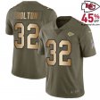 Celebrate Achievements: Nick Bolton #32 Kansas's Chiefs Olive Gold Anniversary Success Milestone Tribute Jersey in 2017