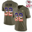 Kansas's Heartbeat on the Field: Nick Bolton #32 Chiefs Olive USA Flag Home Jersey Echoing Men's Passion in 2017