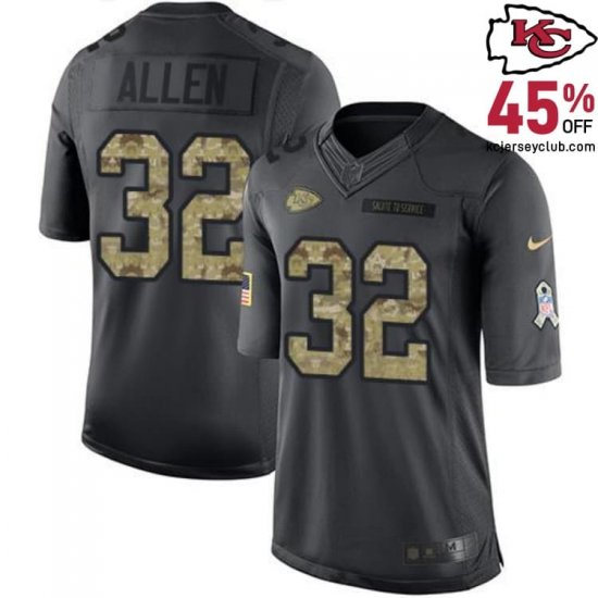 Craft Your Distinct Identity: Marcus Allen #32 Kansas\'s Chiefs Black Personalized Signature Jersey for Men in 2016