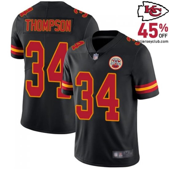 Act Fast! Rare and Precious Find: Darwin Thompson #34 Kansas\'s Scarce Chiefs Black Gem a Hot Commodity for Men in 2025