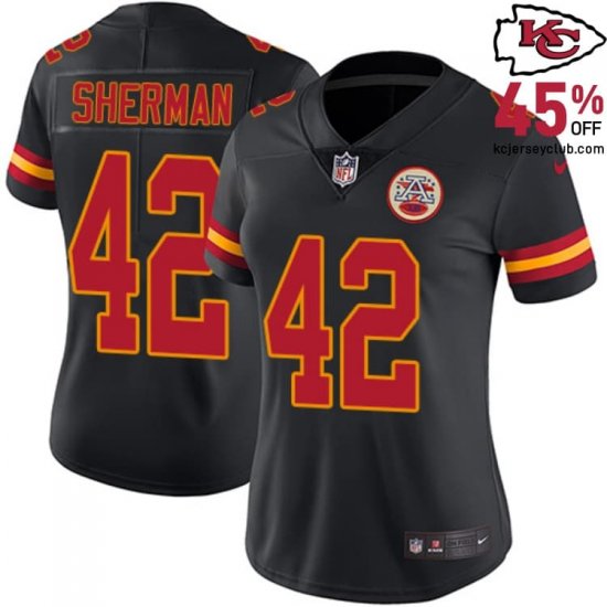 Anthony Sherman #42 Chiefs Black Game-Winning Jersey - Cherish the Victory for Women! 2025 Edition