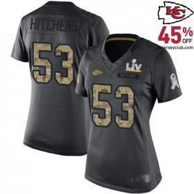 Step onto the Field Virtually with the Anthony Hitchens #53 Chiefs Black Authentic Game Jersey - For Die-Hard Women Enthusiasts! 2016 Release