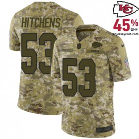 The Prestigious Anthony Hitchens #53 Chiefs Camo All-Pro Jersey - Ideal for Men's Top Fans! 2018 Version