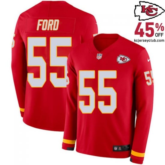 Exhibit Your Team Spirit with the Dee Ford #55 Chiefs Red Fan and Devoted Jersey - Great for Youth\'s Devoted Supporters! 2025 Version