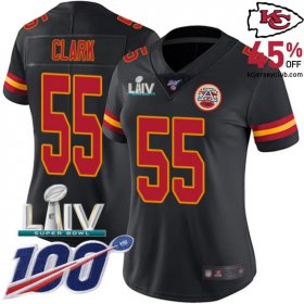 Express Your Love with the Frank Clark #55 Chiefs Black Fan Appreciation and Grateful Jersey - Ideal for Women's Loyal Followers! 2020 Make