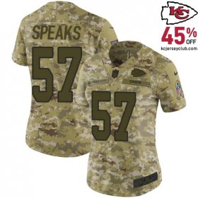 Get the Festive and Vivid Breeland Speaks #57 Chiefs Camo St. Patrick's Day Special Jersey - A Green Delight for Women's Irish Fans! 2018 Design