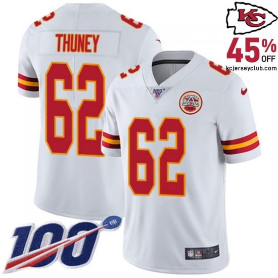 Joe Thuney #62 Chiefs White Championship Jersey: Celebrate Victory with Men in 2025