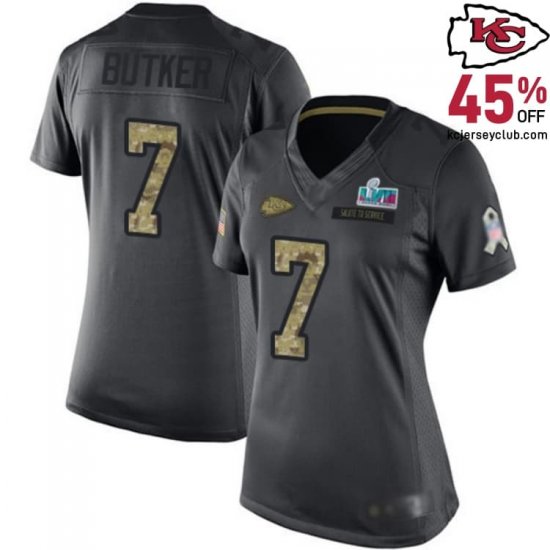 Iconic Harrison Butker #7 Chiefs Black Jersey: A True Representation of Women Team Spirit in 2016
