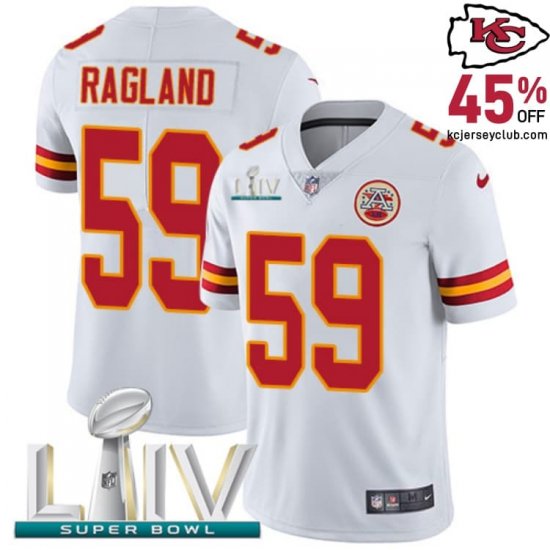 Reggie Ragland #59 Chiefs White Conference Champs Jersey: Represent the Best in Your Conference for Youth in 2020