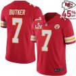 Conquer Away Games with Harrison Butker #7 Chiefs Red Visitor Jersey for Youth in 2025