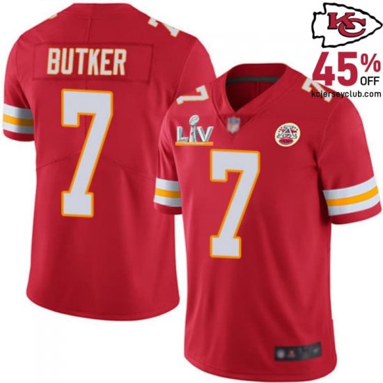 Conquer Away Games with Harrison Butker #7 Chiefs Red Visitor Jersey for Youth in 2025