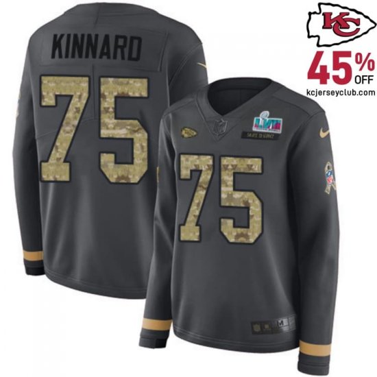 Celebrate Women\'s Milestones with the Darian Kinnard #75 Chiefs Anthracite Anniversary Jersey in 2025