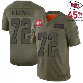 Dominate at Home Ground with the Eric Fisher #72 Chiefs Camo Home Field Jersey for Men in 2019