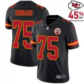 Celebrate the Flawless Season with the Darian Kinnard #75 Chiefs Black Unbeaten Season Jersey for Men in 2025