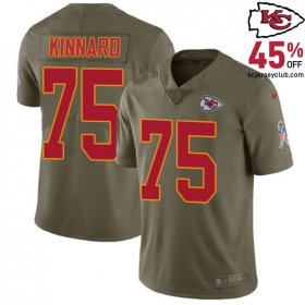 Honor the Alumni with the Darian Kinnard #75 Chiefs Olive Alumni Jersey for Youth in 2017