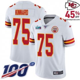 Enjoy the Outdoor Game in the Darian Kinnard #75 Chiefs White Outdoor Game Jersey for Youth in 2025