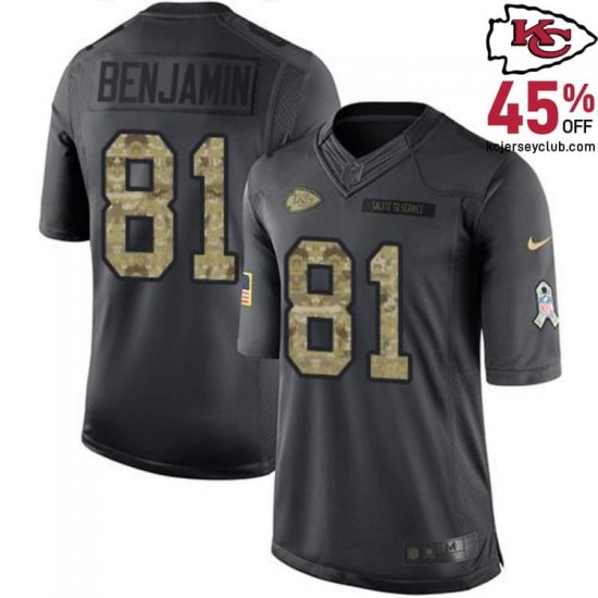 Commemorate the Overtime Thrill with the Kelvin Benjamin #81 Chiefs Black Overtime Jersey for Men in 2016